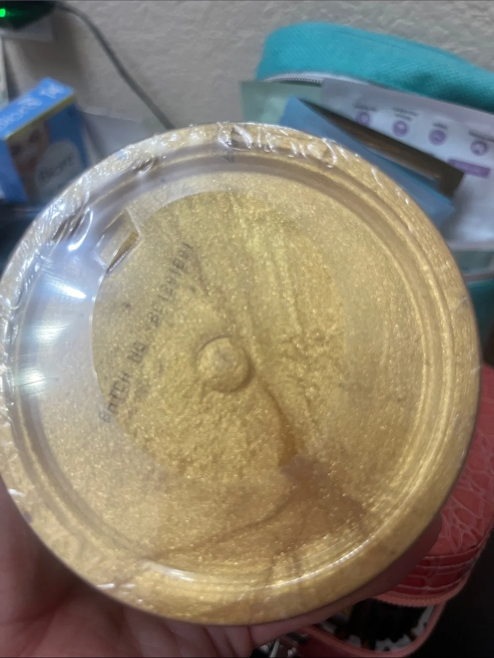 Stardust Gold Hair Mask - Shimmery Gold + White Jar